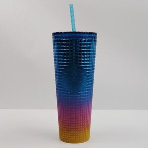 Starbucks Tim Singleton Rainbow Studded Pride Tumbler